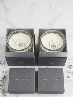 NEW Nic & Syd Candle Bundle (Set of 2) - Hidden Swarovski Jewelry Inside (NEW)